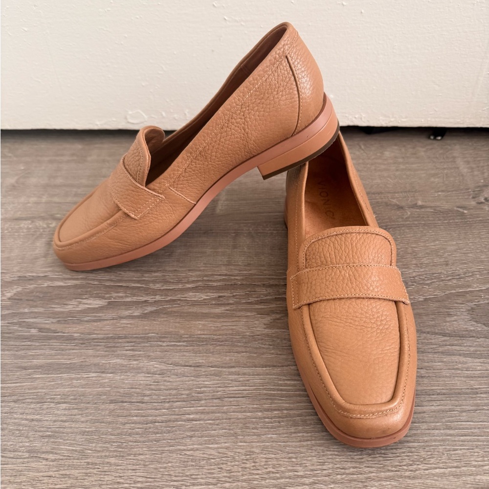 Vionic Sellah Leather Slip On Loafers